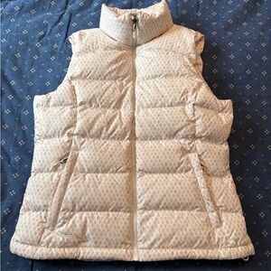 The North Face Nuptse 2 Vest, Off-white Diamond, Women’s Size M, 700 Down